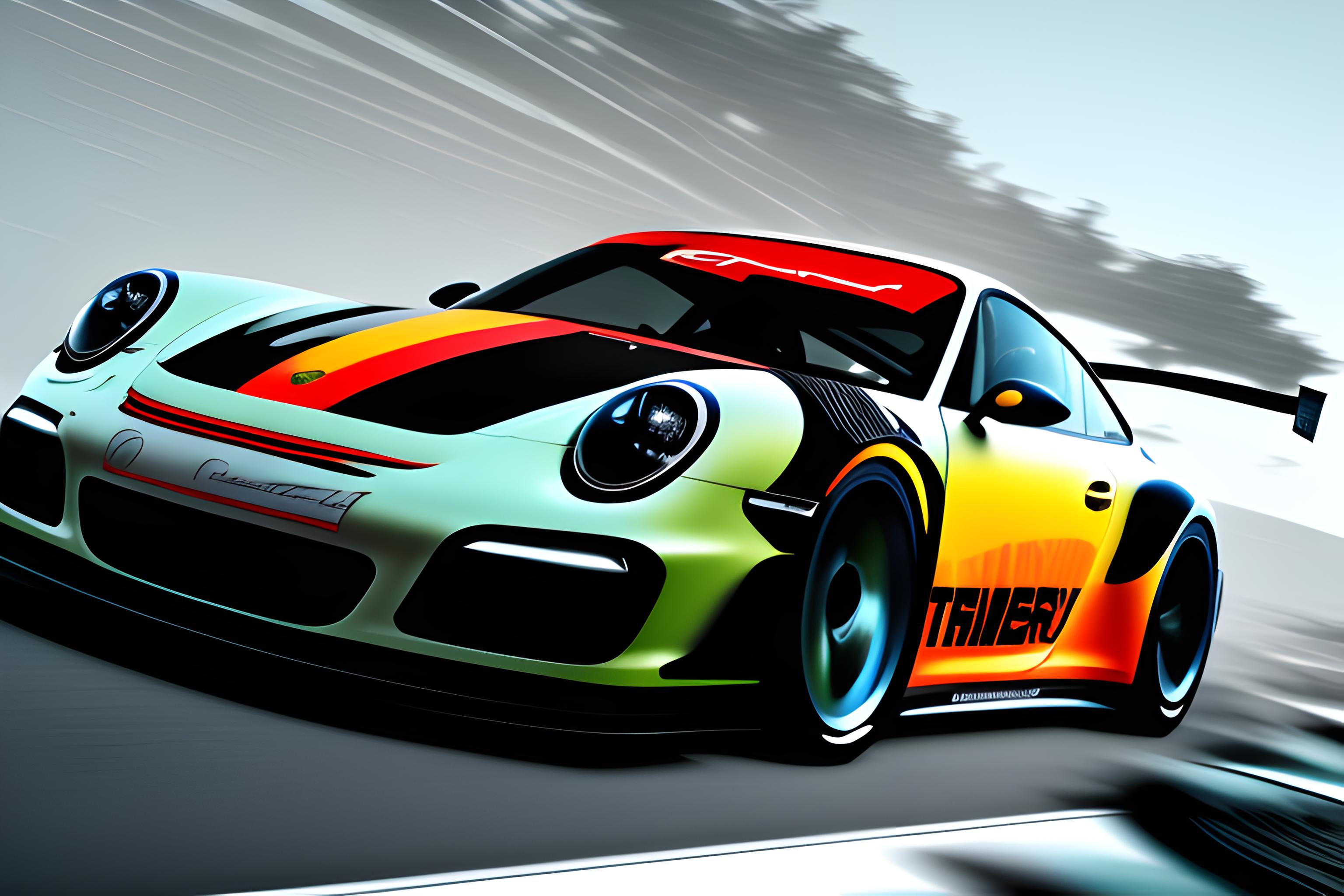 Porsche GT3 RS 
with codecureai.com livery
